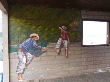 グアテマラ  自然染色の村サンファンララグーナで壁画鑑賞 【グアテマラ旅行】