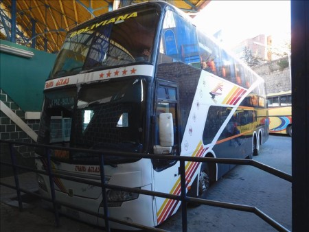 ボリビア  【ラパス ⇒ ウユニ】 バスと鉄道を利用して快適に移動