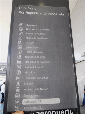 メキシコ  メキシコシティに到着_宿情報とかイダルゴ駅周辺散策とか