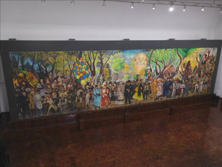 メキシコ  メキシコシティで博物館めぐり_ディエゴリベラ壁画館