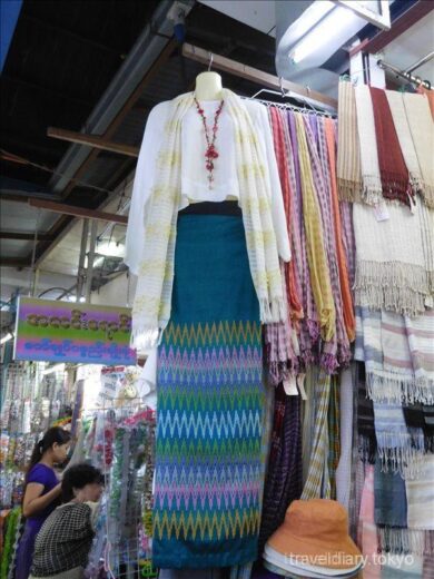 ミャンマー  ヤンゴンの街を散策_ボージョーアウンサンマーケットとか