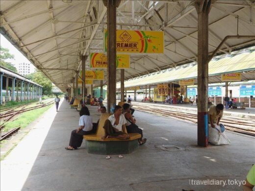 ミャンマー  ローカル環状線で行くダニンゴン市場は戦場だった【ヤンゴン】
