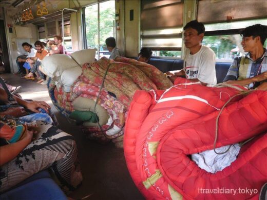 ミャンマー  人と列車と商品がごちゃ混ぜのダニンゴン市場を見学【ヤンゴン】
