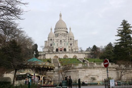 フランス  モンマルトルの丘の上にそびえ立つサクレクール寺院を見学【パリ】